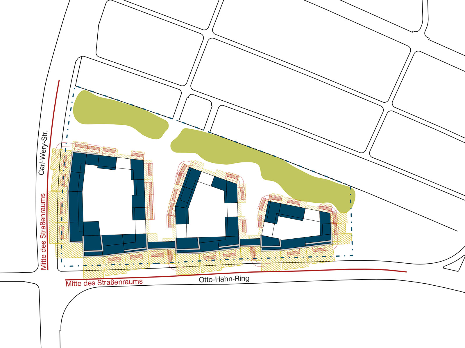 Abstandsflächen / Feuerwehraufstellflächen